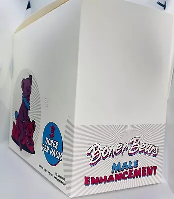 Boner Bear Male Enhancement 20Ct Box Gummies 3 Doses Per Bag 20 Bags MAX EFFECT • $125