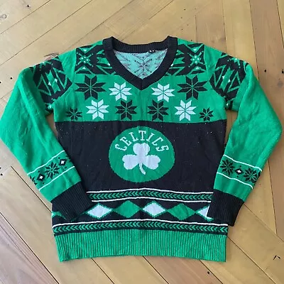 Klew NBA Boston Celtics Ugly Christmas Sweater/Jumper Women’s Size M  • $45