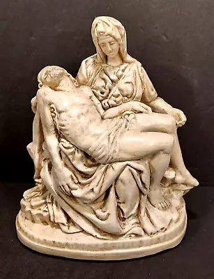 Vintage Chalkware Jesus On Madonna's Lap After Crucifixion The Pieta Statue • $24.95