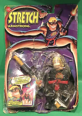 STRETCH ARMSTRONG NINJA WITH GEAR 1994 VTG NIB CAP TOYS 1249 “Damaged” • $29.99