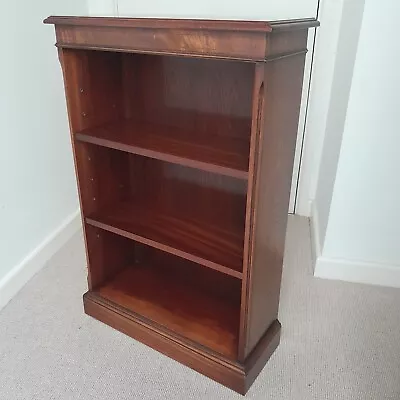 Quality Mahogany Adjustable Shelf Dwarf Bookcase By Bevan Funnell  • £145