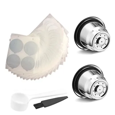 £18.52 • Buy Stainless Steel Coffee Capsule Pod Refillable For Nespresso Chocolate Hot Useful