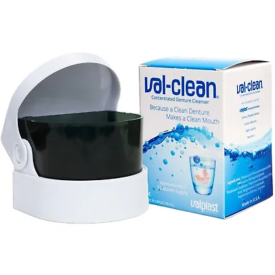 Val-Clean & Sonic Cleaner ~ Flexible Denture Box Sachets For Valplast Partials • £43