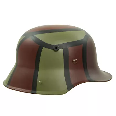 German WWI M16 Stahlhelm Steel Helmet M-1916 Hand Painted Camouflage • $99.95