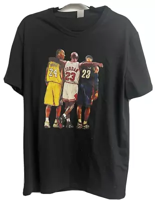 3 Three IN Bryant 24 Jordan 23 And James 23 T-shirt Size Large • $21.18