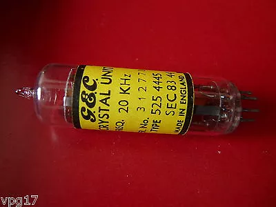 20.0 KHz GEC CRYSTAL UNIT B7G BASE  NEW 1 PC • £16