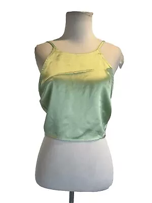 Miss Selfridge Womens SZ US 8 Satin Sleeveless Tie Cami Top NWT • $13.99