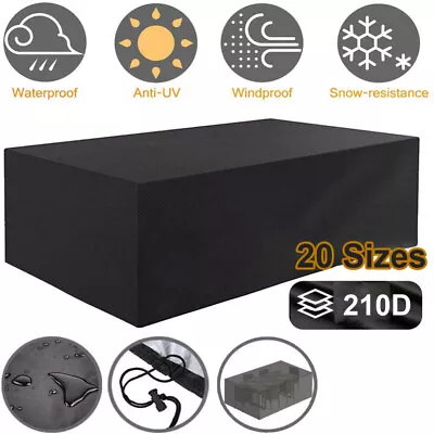 $110.99 • Buy Outdoor Furniture Cover Garden Patio Rain UV Sofa Table Protector Waterproof
