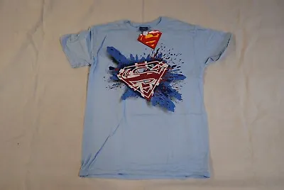 Superman Union Jack Splatter Logo T Shirt New Official Dc Comics Rare • £8.99