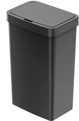 13.2 Gallon Trash Can Plastic Motion Sensor Kitchen Trash Can Black • $26.22