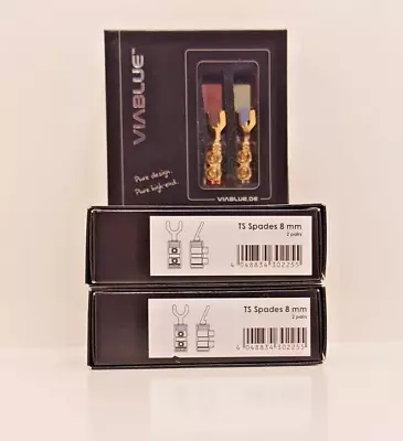 VIABLUE T6 Spades 6mm Connectors - 4 Pcs Per Box Part 30220 - Lot Of 3 Boxes • $75