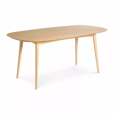 $729 • Buy Ingrid Retro Scandinavian Wooden Oak 6 Seater Dining Table