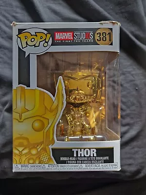 THOR CHROME GOLD Marvel Studios Funko Pop Figure 4 Inch 381 • £7.22