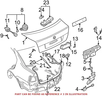 Genuine OEM Deck Lid Latch For VW/Audi 1J5827505J01C • $64.50