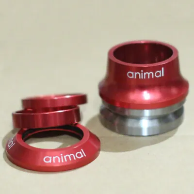 Animal Bmx Bike Integrated 1-1/8  Bicycle Headset Red • $28.95