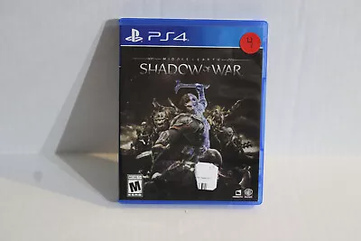 Middle-Earth: Shadow Of War - Sony PlayStation 4 Complete In Box (Tested) • $8