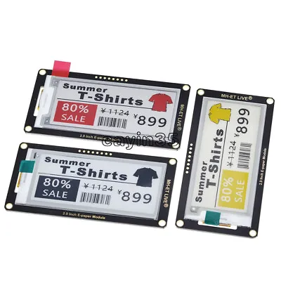 2.9 Inch Epaper E-paper E-Ink EInk Display Screen SPI Module  For Arduino ESP32 • $16.41