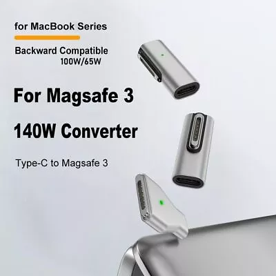 Type-C Female To Magsafe 3 Converter 140W USB-C Magnetic Adapter Connector • $16.33