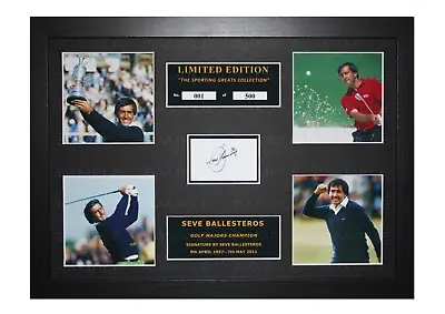 £19.99 • Buy Seve Ballesteros Signed Ltd Edition Framed Picture Memorabilia