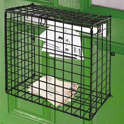 Letterbox Cage Letter Mail Box Catcher Door Guard Large Post Basket & Fixing • £17.95