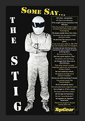 FRAMED Top Gear - Some Say... The Stig 18x12 Art Print Poster Television • $56