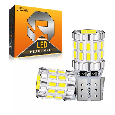 194 LED Bulb T10 168 W5W Super Bright White Dome License Side Marker Light 6000K • $14.99