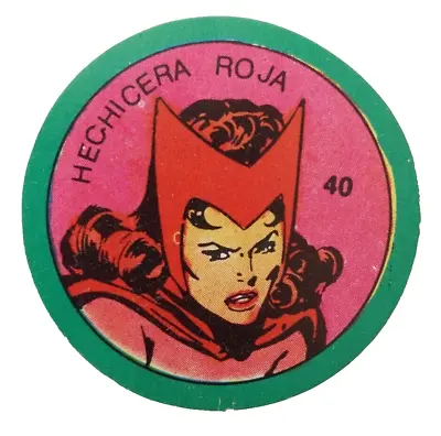 1980 Marvel Superheroes Scarlet Witch Card Argentina Variant Not Terrabusi #40 • £17.31