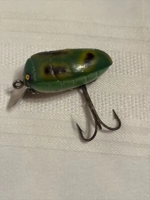 Vintage Millsite Rattle Bug Plastic Floater Vintage Green Fishing Lure • $12.95