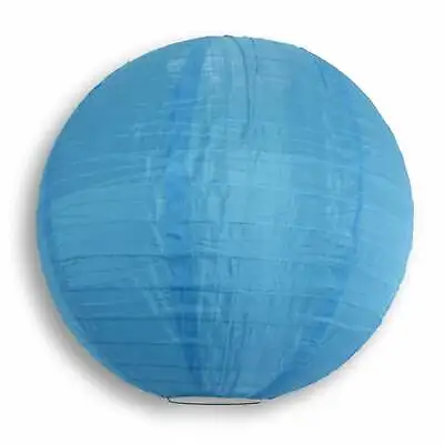 36  Sky Blue Jumbo Shimmering Nylon Lantern Even Ribbing Durable Dry Outdoor • $52.58