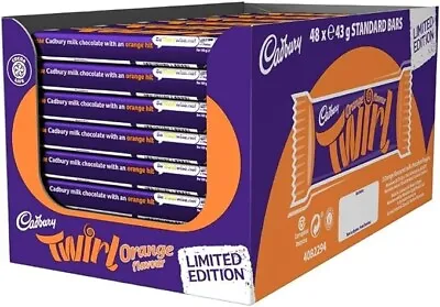Cadbury Twirl Orange 43g Chocolate Bar Limited Edition Chocolate • £32.89