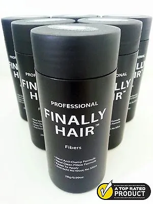 HAIR BUILDING FIBER BALDNESS GONE CONCEALER KERATIN FILLER FIBERS 6PAK 28gr CANS • $76.80