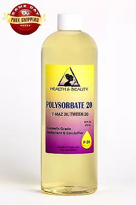 POLYSORBATE 20 T-MAZ 20 TWEEN 20 SOLUBILIZER By H&B Oils Center 16 OZ • $19.48