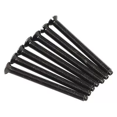 £1.89 • Buy 40mm X 3.5mm Socket Light Switch Flat Head  Screws For Flat Plate Black Nickel
