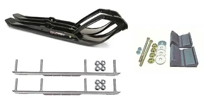 C&A Pro Black XPT Snowmobile Skis W/ 6  Shaper Bars Complete Kit • $477.05