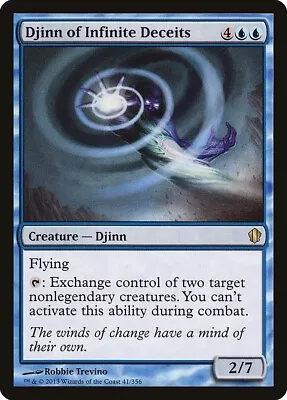 Commander 2013 Djinn Of Infinite Deceits MTG Magic The Gathering NM • $1