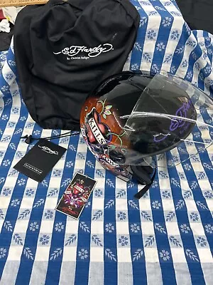 XXL 63-64 Cm Full Size Helmet Bike Ed Hardy Christian Audigier Love Kills Slowly • $99.97