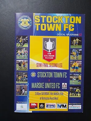 2018 Fa Vase Semi Final 2nd Leg Stockton Town V Marske United. • £2.99
