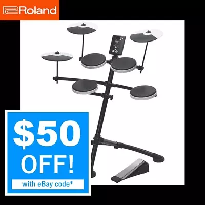 $888 • Buy ROLAND TD1K Electric Electronic V Drums Kit 15 Sound Type With Drumsticks