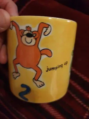 CHEEKY MONKEYS Handpainted Ceramic Children’s Mug By Whittard Of Chelsea VGC • £5