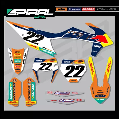 Custom MX Graphics Kit Factory Team KTM SX SXF 125 250 350 450 2022 ALL YEARS • $159.99