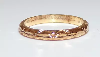 Vintage 10K Yellow GOLD Baby DESIGNER Signed RING SZ 1/4 & .7g • $49.99