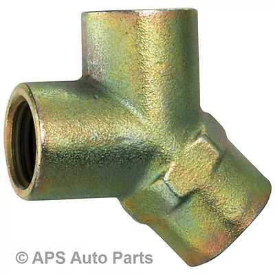Air Line 3 Way Y Connector 1/4  BSP Hose Airline Splitter Manifold Joint Fitting • £3.07