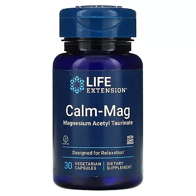 Calm-Mag Magnesium Acetyl Taurinate 30 Vegetarian Capsules • $22.50