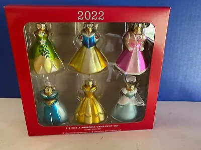 2021 Hallmark Disney FIT FOR A PRINCESS 6 Pc Keepsake Ornament Set ~ NEW • $8