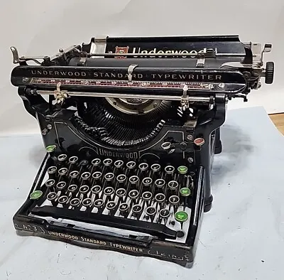 1908 Underwood Standard No 3 Antique Manual Typewriter 12  Carriage 267719 *Read • $296.90