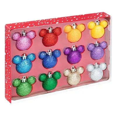 Set Of 12 Disney Mickey Mouse Christmas Baubles Xmas Tree Decorations • $30