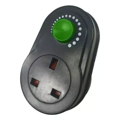 Plug In Variable Fan Speed Controller Dimmer Max 300W Switch UK Hydroponic • £10.99