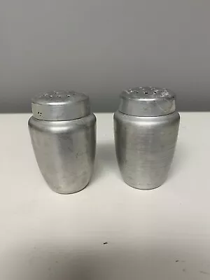 $10 • Buy Set Of Vintage Aluminum Salt And Pepper Shakers - 2.5  Tall