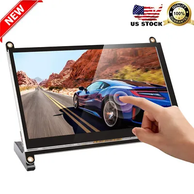 7.0  Touch Monitor Screen 1024x600 HD Speakers Remote PC Security Camera HDMI US • $59.99