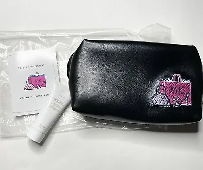 Mary Kay Black Bag Embroidered W/ Beads Cosmetic Bag New In Plastic & Hand Cream • $12.99